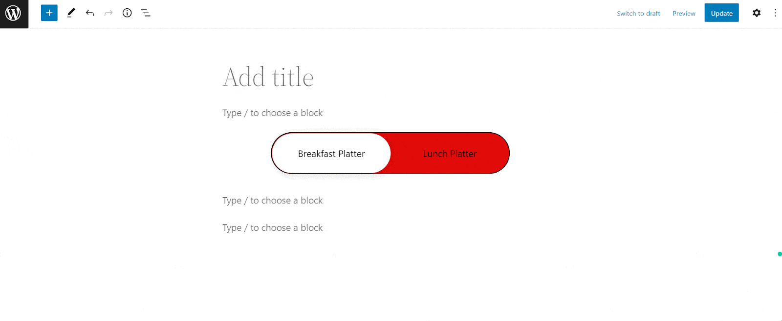 Toggle Content