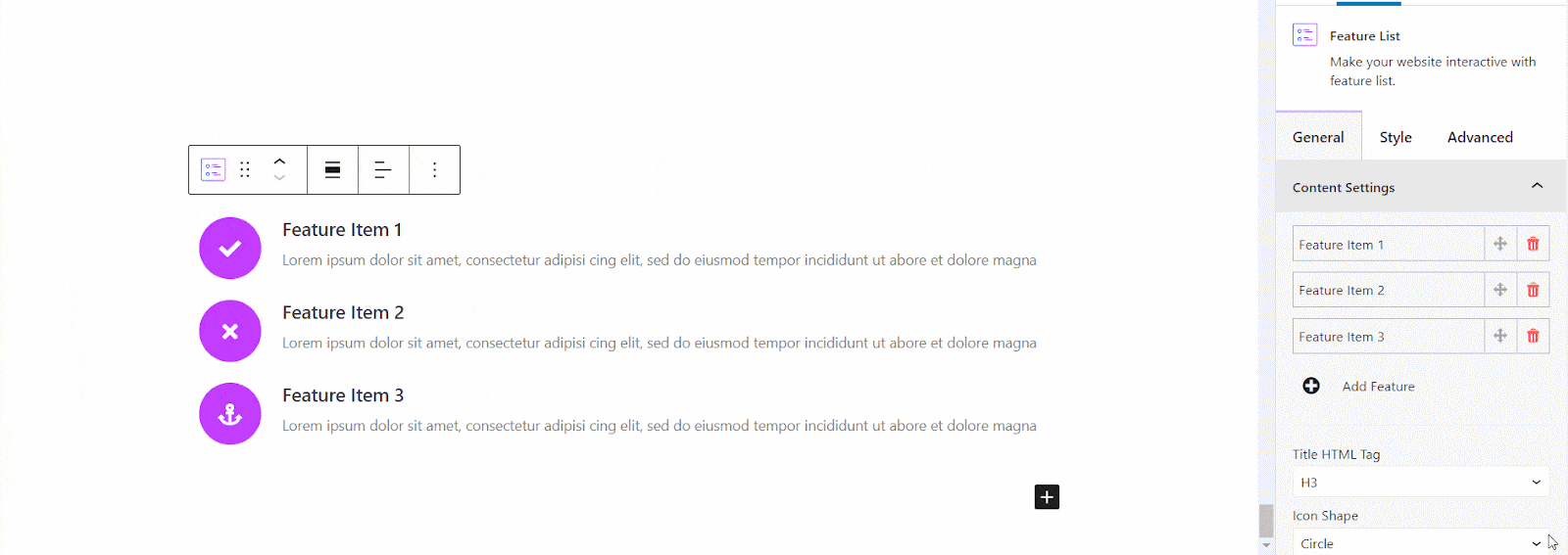 How To Display Product Information With A Feature List In Gutenberg Beautifully 9 Feature List In Gutenberg