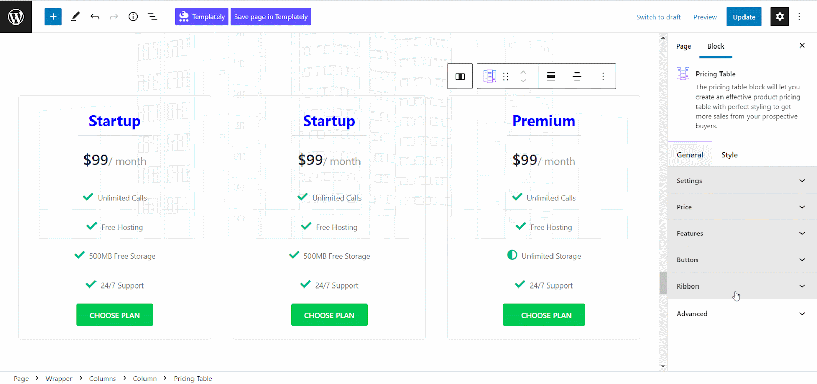 How To Create A Responsive Pricing Table In WordPress? 13 responsive pricing table