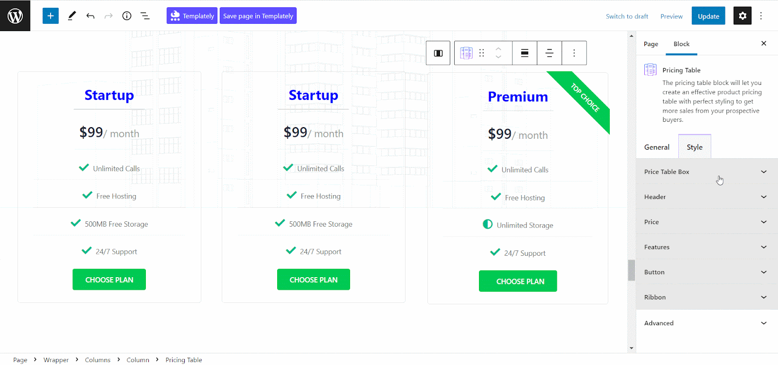 How To Create A Responsive Pricing Table In WordPress? 14 responsive pricing table