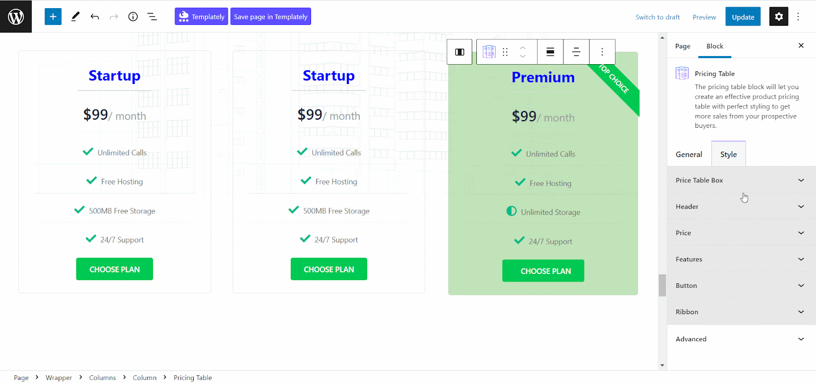 How To Create A Responsive Pricing Table In WordPress? 15 responsive pricing table