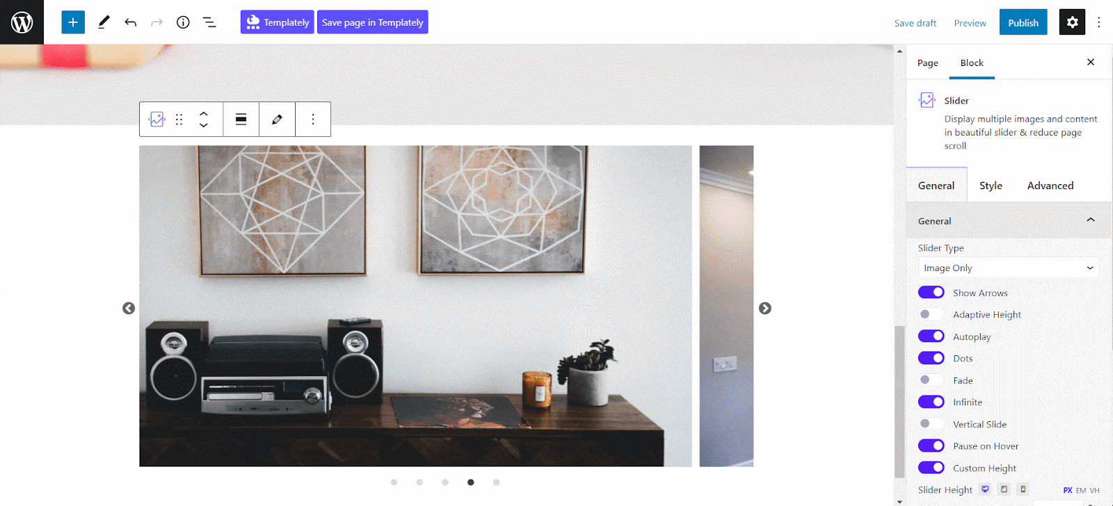 Slider In Web Design: How To Use It In Gutenberg? 14 slider in web design