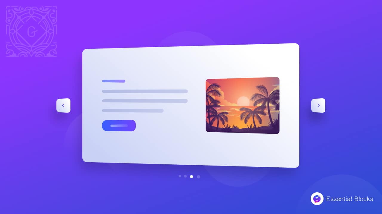 Slider In Web Design: How To Use It In Gutenberg? 3 slider in web design