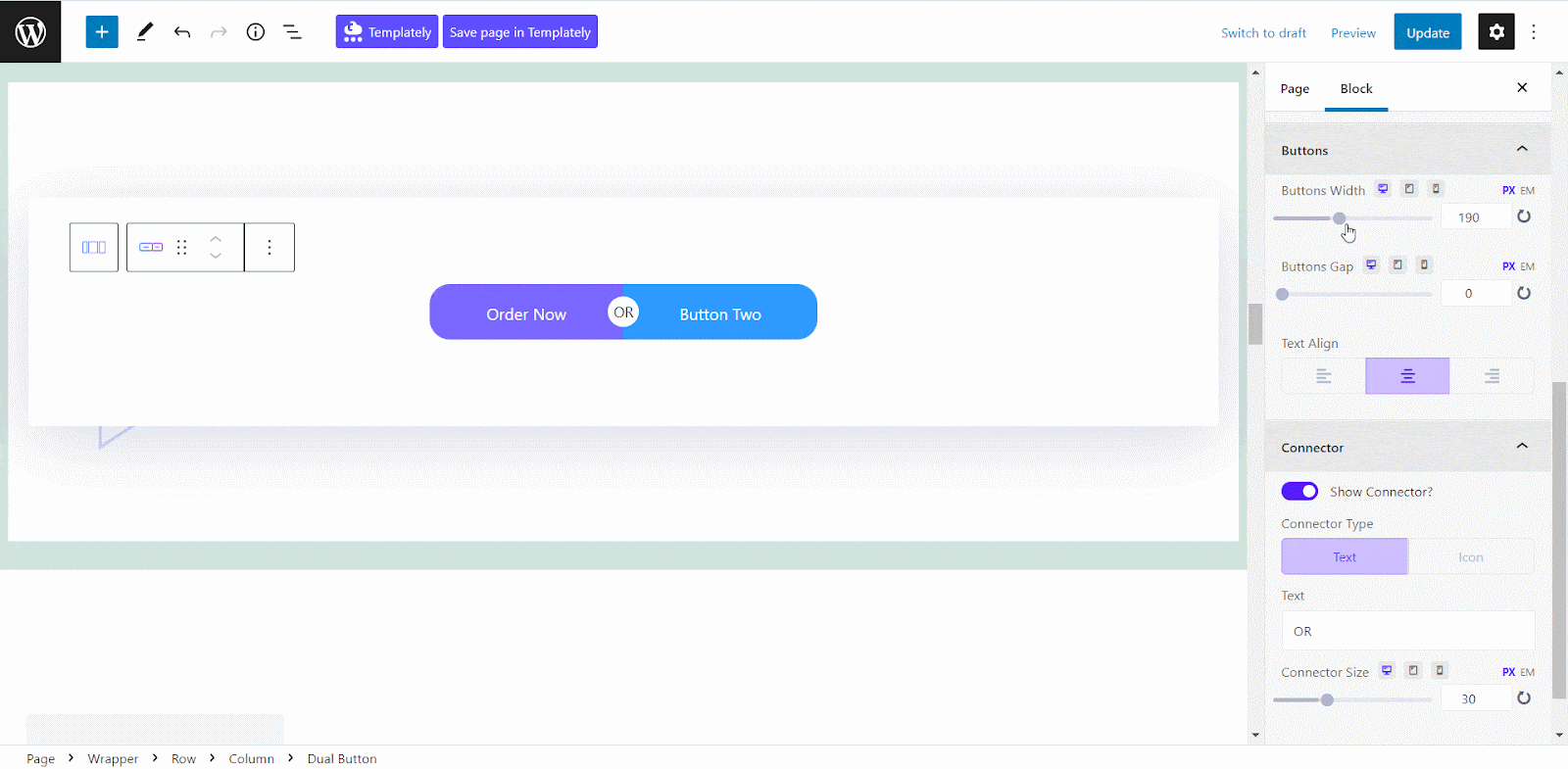 Guide: How To Create Dual Button In Gutenberg 10 Dual Button