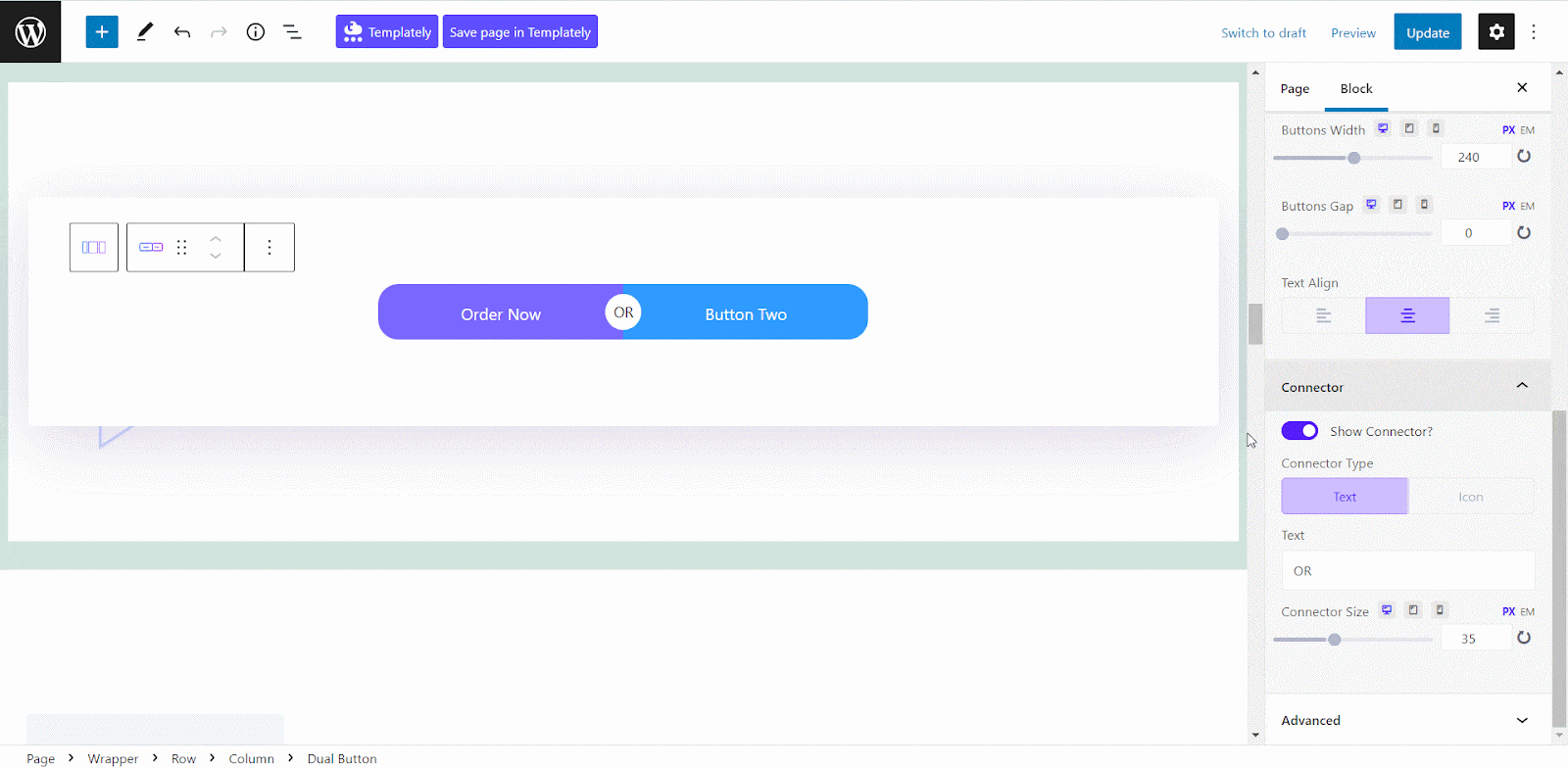 Guide: How To Create Dual Button In Gutenberg 11 Dual Button