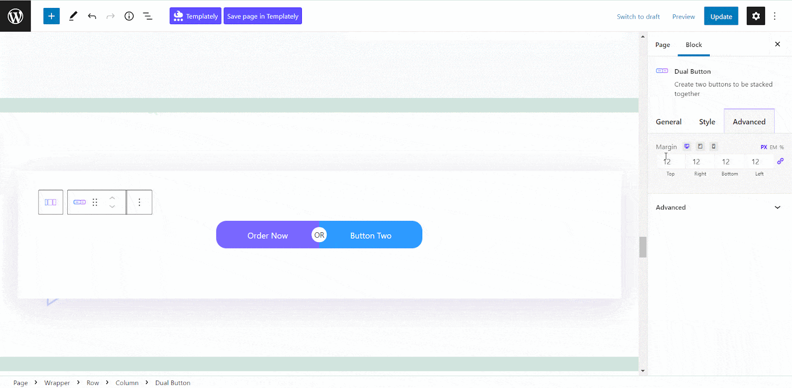 Guide: How To Create Dual Button In Gutenberg 13 Dual Button