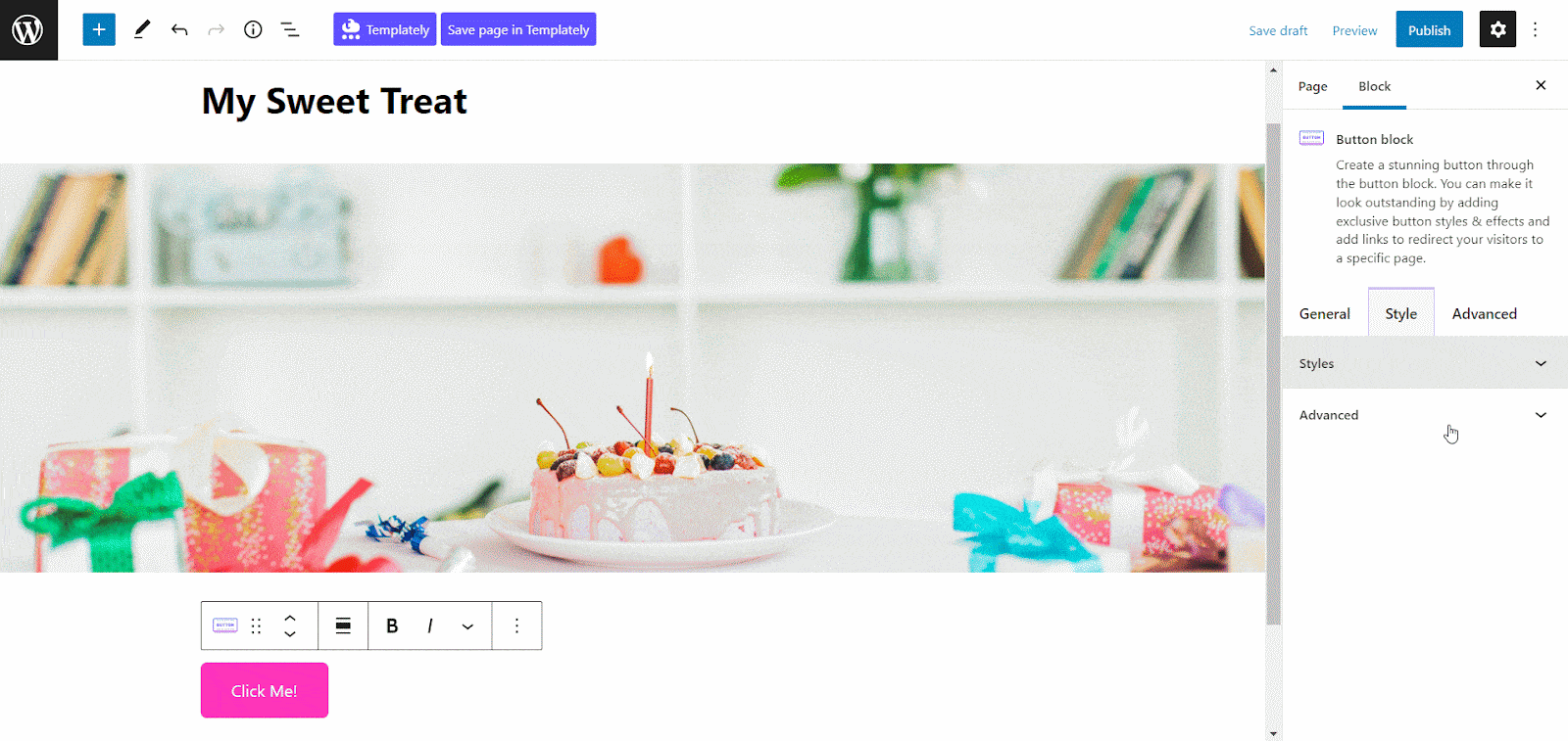 Buttons In WordPress