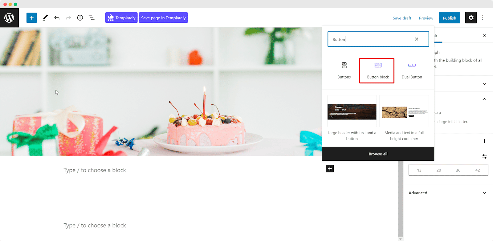 Buttons In WordPress
