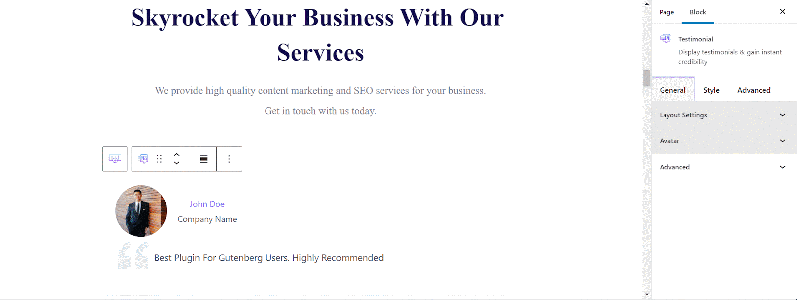 How To Showcase Customer Reviews Beautifully With Testimonials In Gutenberg? 15 Testimonials in Gutenberg