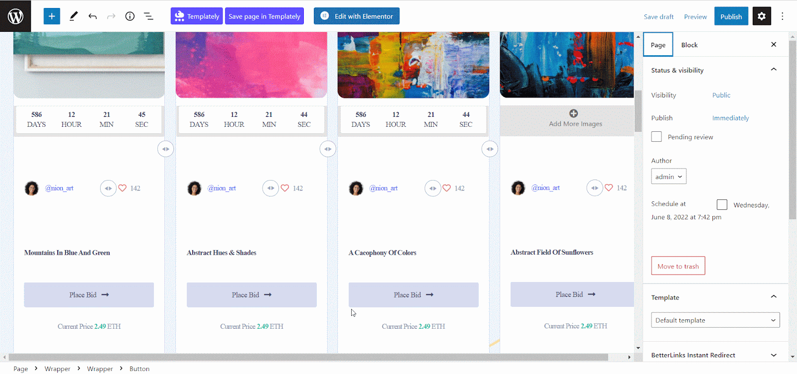 Guide to Use NFT Marketplace Template For Gutenberg + FREE Access 11 Guide to Use NFT Marketplace Template
