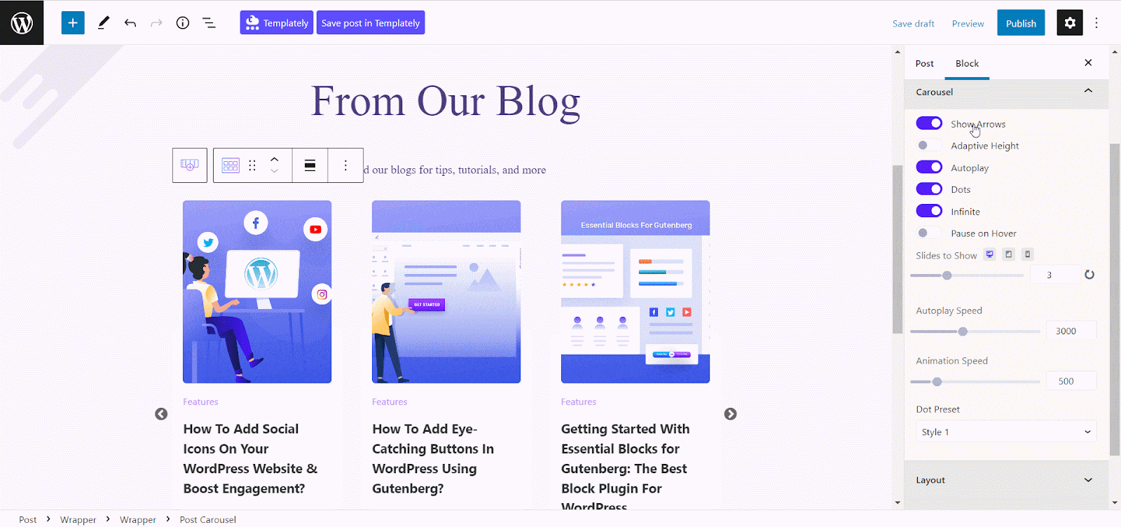 How To Easily Add A Post Carousel Or Slider In WordPress 8 Post Carousel Or Slider