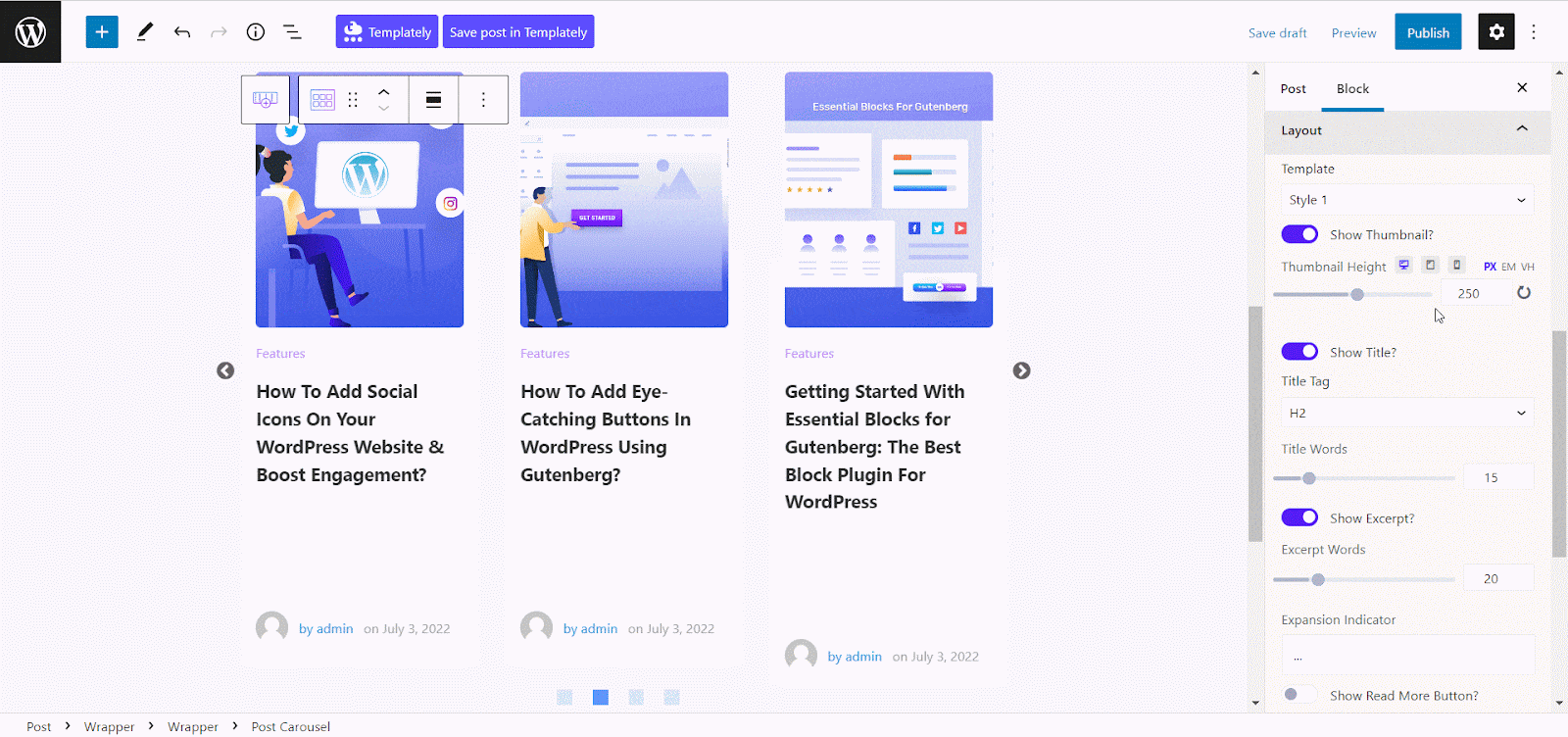 How To Easily Add A Post Carousel Or Slider In WordPress 9 Post Carousel Or Slider