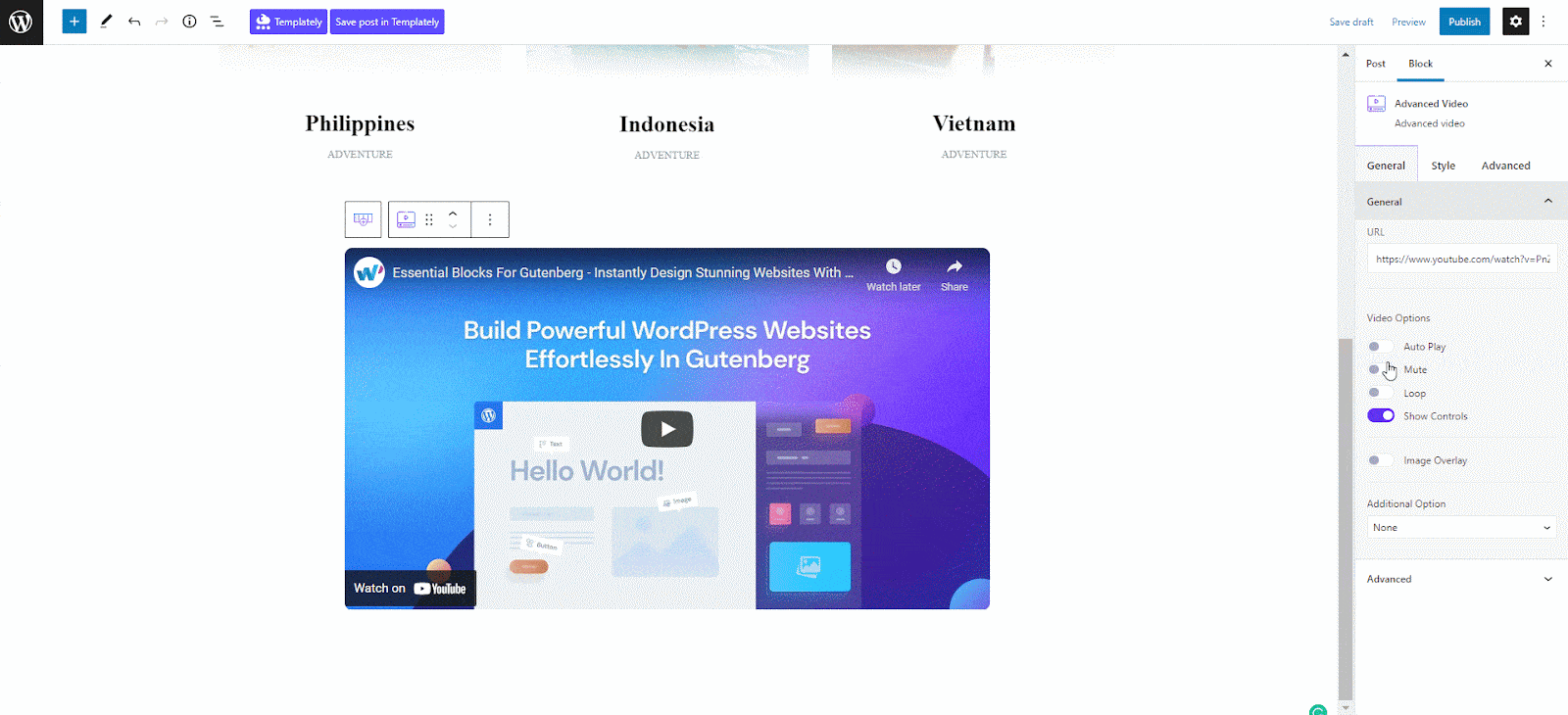 How To Add Interactive Video In Gutenberg Without Any Coding? 7 Add Interactive Video In Gutenberg
