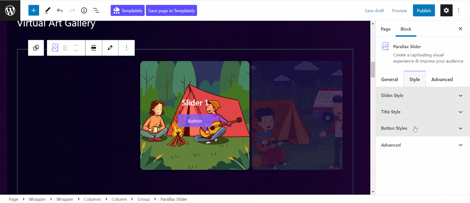 How To Add Stunning Motion Effects To Your Site With Parallax Slider Block? 12 Parallax Slider