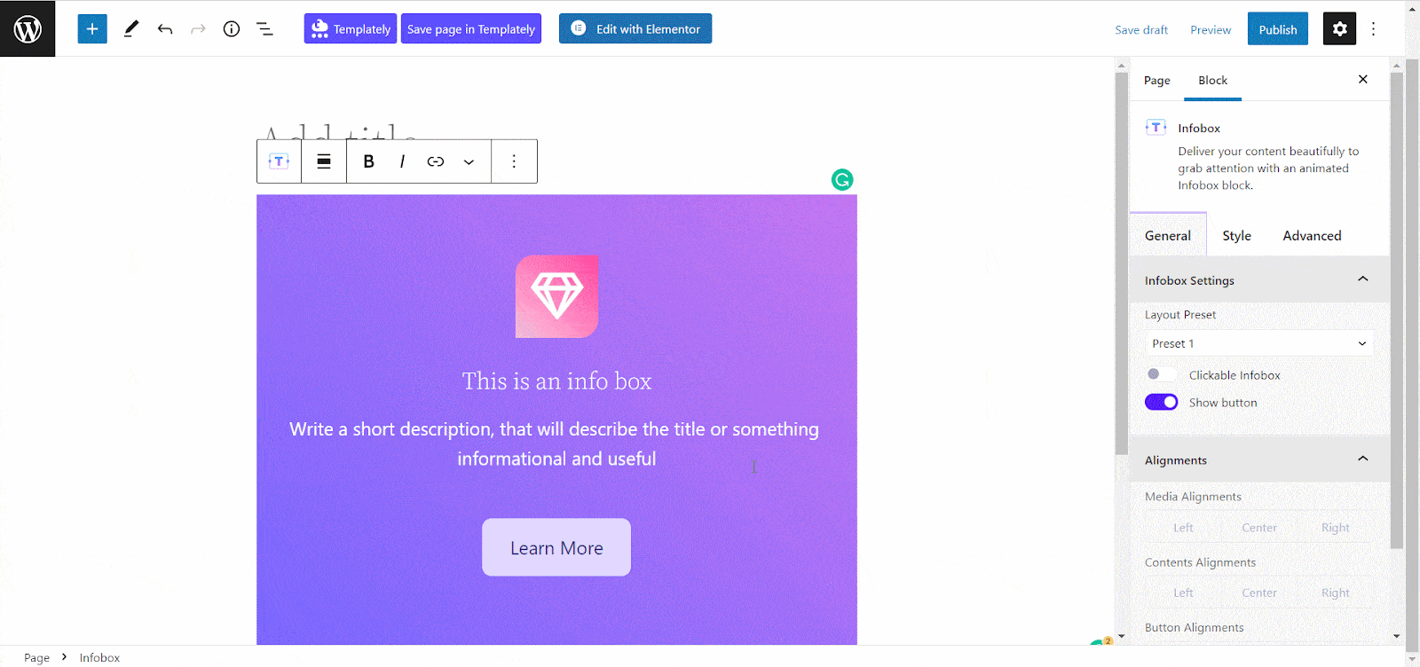Web Page In Gutenberg