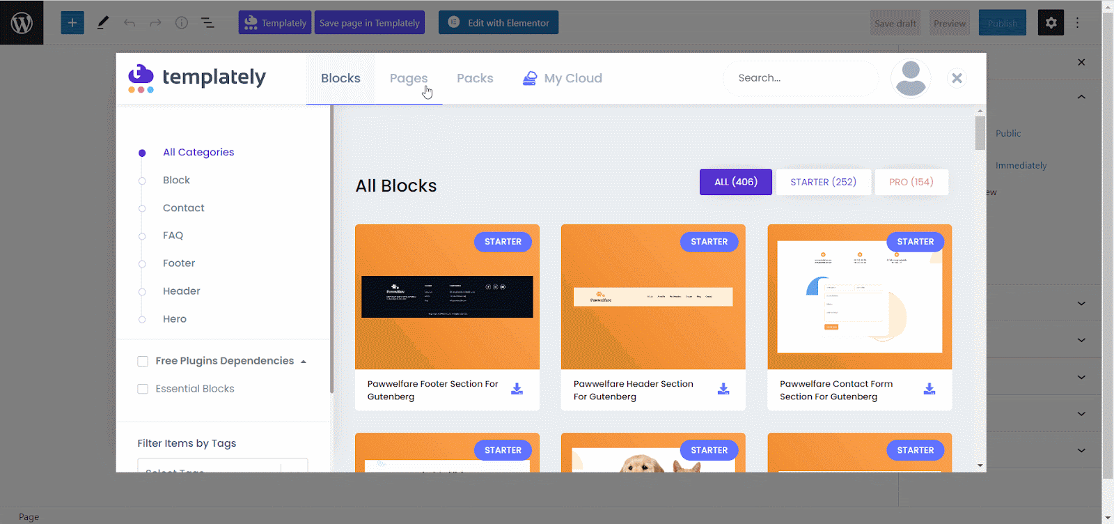 Web Page In Gutenberg