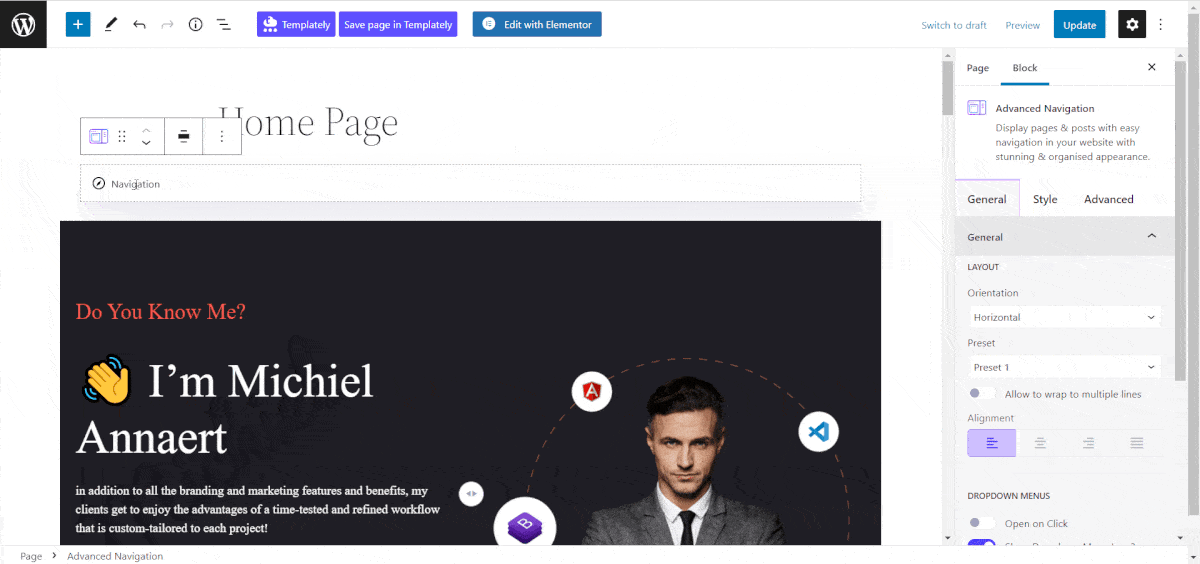 How To Add Advanced Navigation In Gutenberg Within 5 Minutes? 12 Advanced Navigation