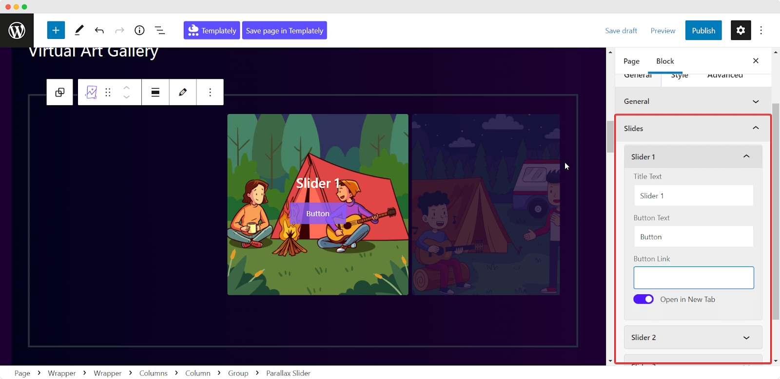 How To Add Stunning Motion Effects To Your Site With Parallax Slider Block? 9 Parallax Slider
