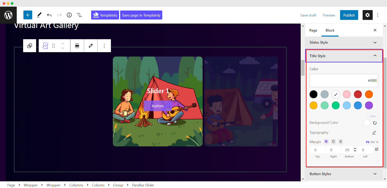 How To Add Stunning Motion Effects To Your Site With Parallax Slider Block? 11 Parallax Slider