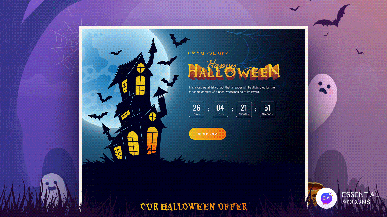 Best Spooky Halloween Website Template For WordPress & Gutenberg 4 Halloween website template