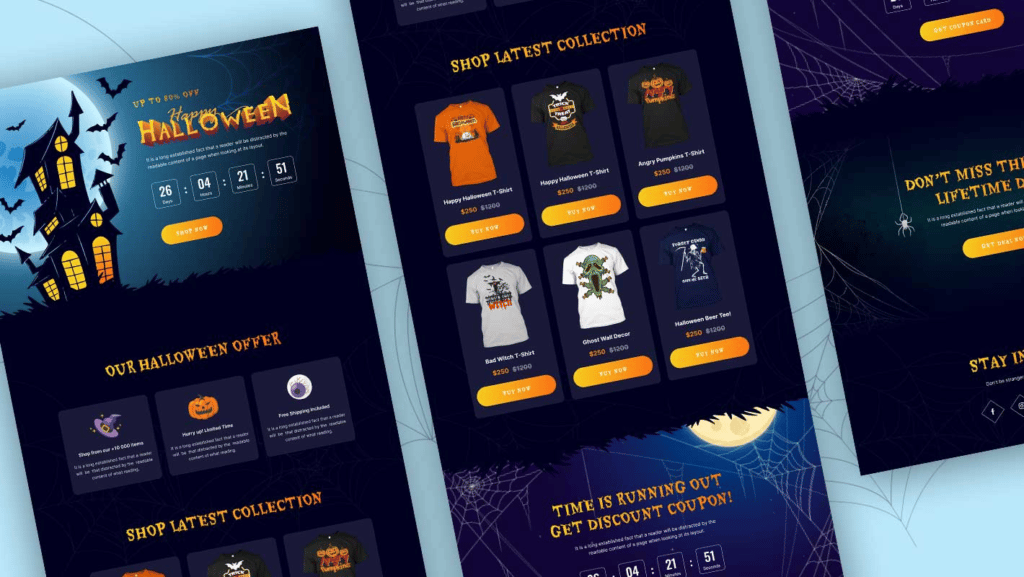 Best Spooky Halloween Website Template For WordPress & Gutenberg 7 Halloween website template