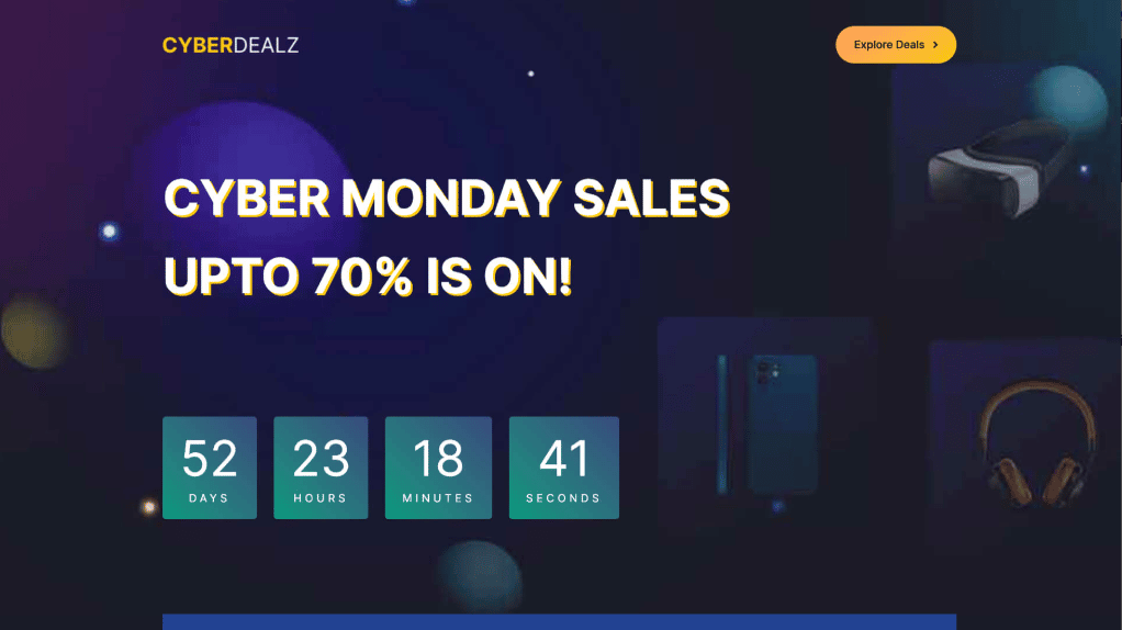 5+ Best Cyber Monday Templates For Gutenberg To Boost Sales 7 Cyber Monday Templates