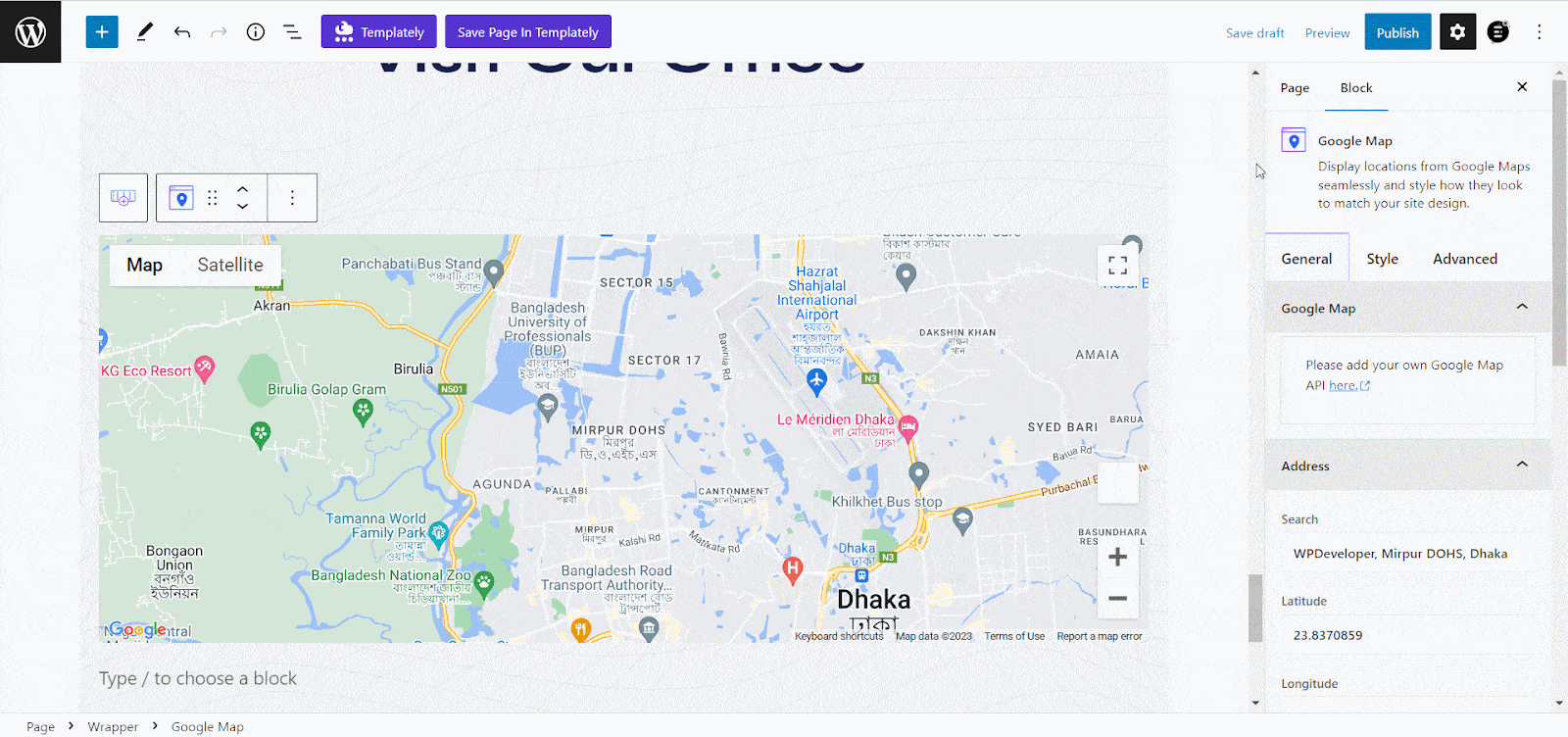 How To Show Google Maps On WordPress With Essential Blocks? 8 Show Google Maps On WordPress