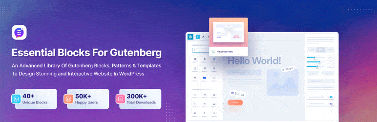 Introducing Essential Blocks v4.0: Join With 50,000+ Happy Users 3 Essential Blocks v4.0.0