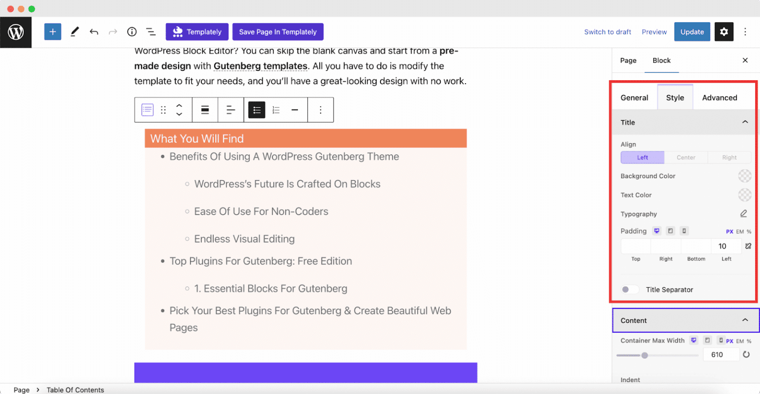 How To Use Table Of Contents To Make Your WordPress Posts Interactive 6 Table Of Contents