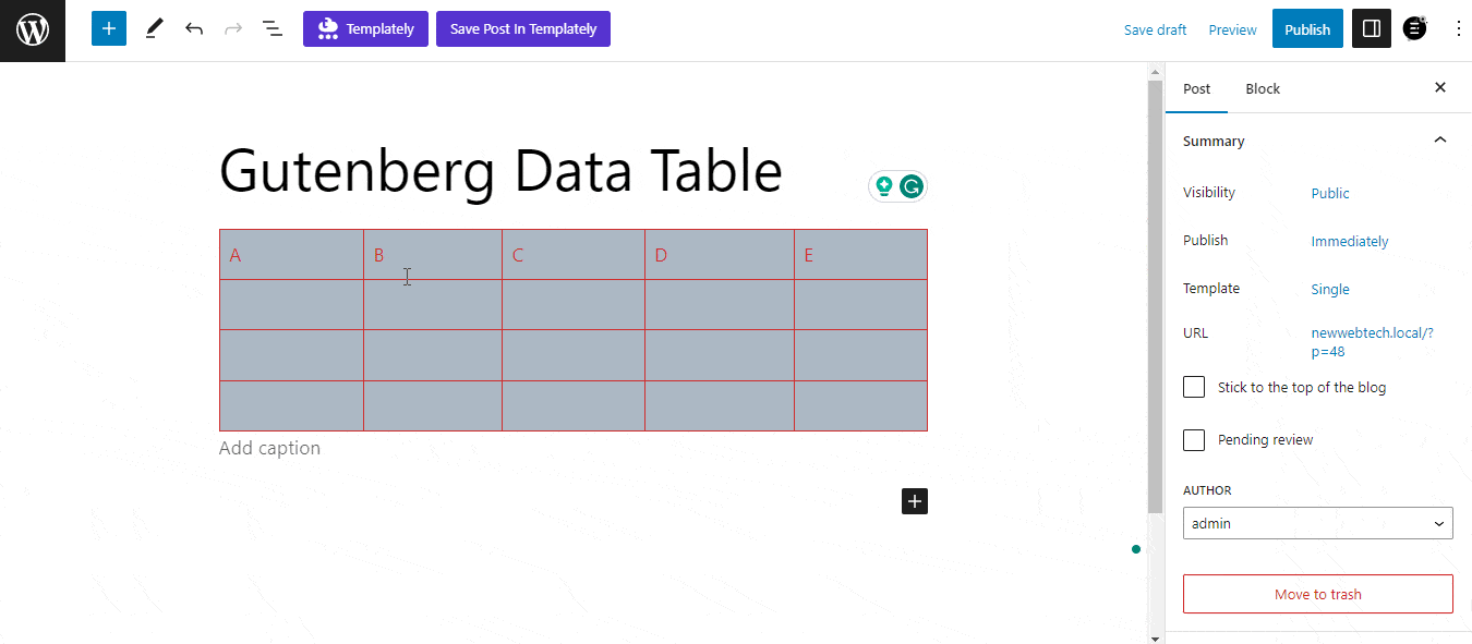 How To Create WordPress Data Table With Essential Blocks PRO To Display Important Data? 4 WordPress data table