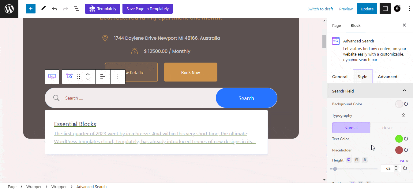 New: How To Create An Advanced Search In Gutenberg With Essential Blocks 9 Advanced Search In Gutenberg