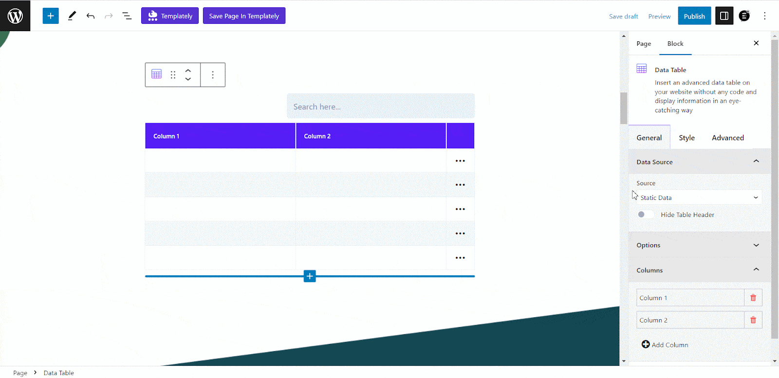 How To Create WordPress Data Table With Essential Blocks PRO To Display Important Data? 8 WordPress data table