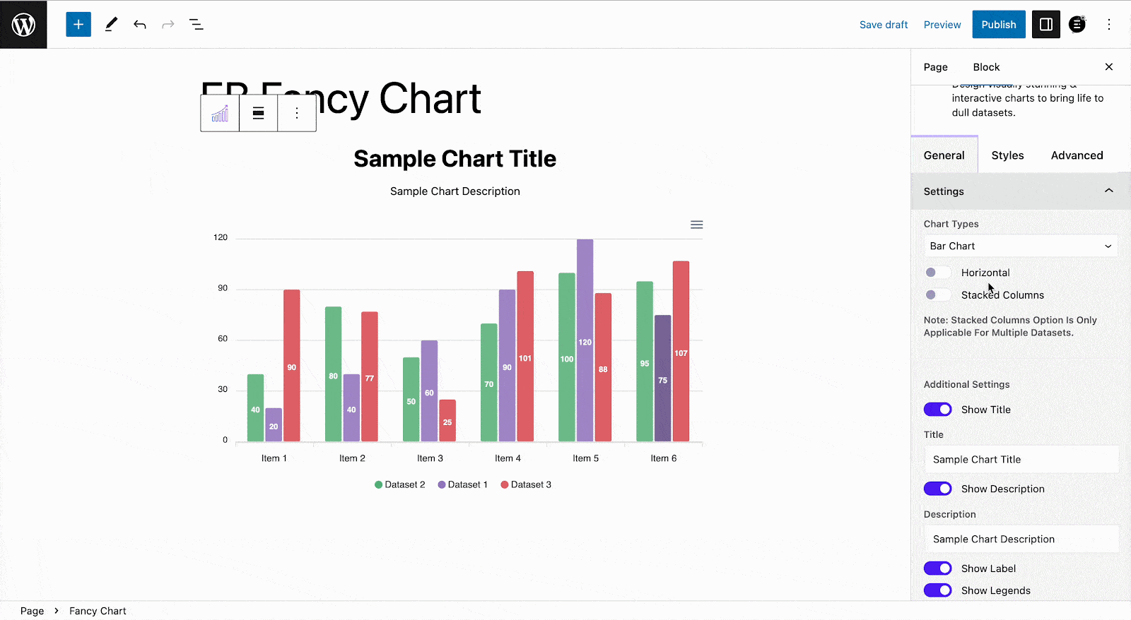 How To Add Beautiful Charts In WordPress With Fancy Chart From Essential Blocks? 13 Charts In WordPress