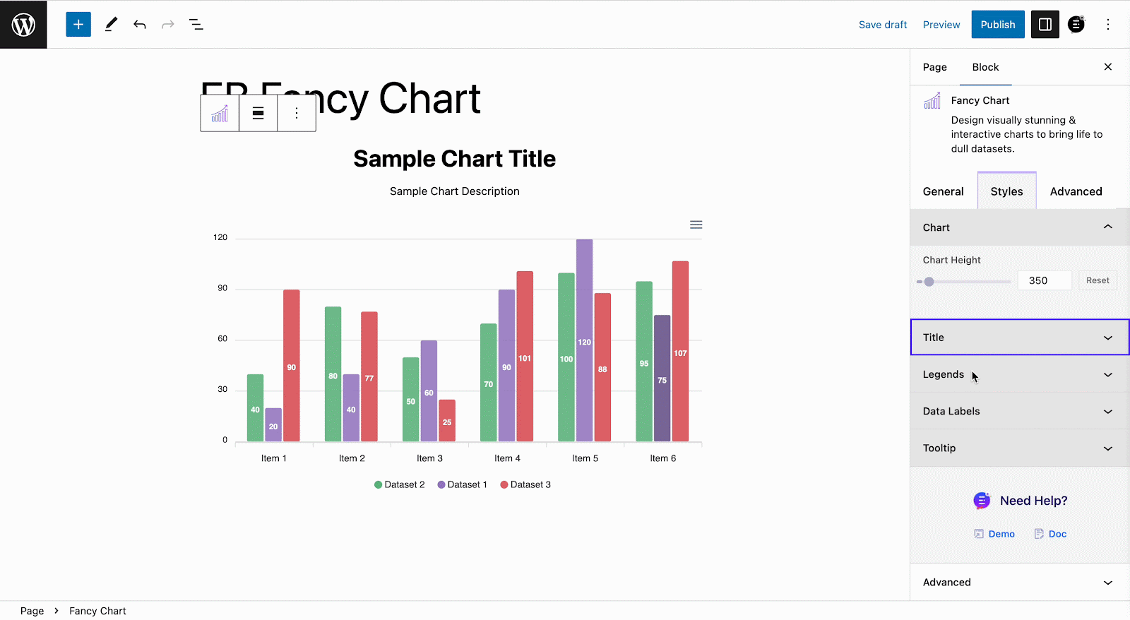 How To Add Beautiful Charts In WordPress With Fancy Chart From Essential Blocks? 14 Charts In WordPress